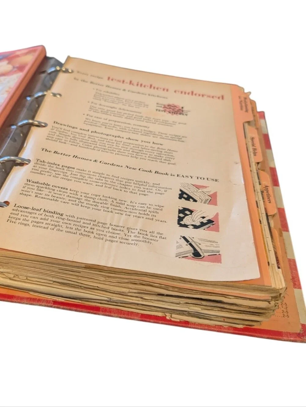Vintage 1953 Hardbound Better Homes And Gardens New Cookbook.